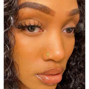 Cherry Nose Stud Made With Surgical Steel Hypoallergenic 20g